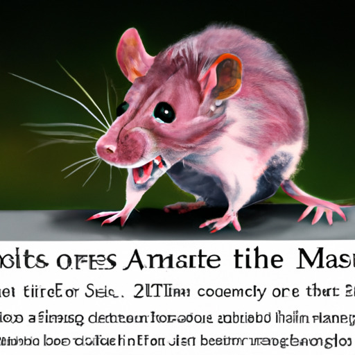 תמונה של עכבר עם שיניו גלויות, מלווה בכיתוב המתאר את הסיכויים לנשיכת עכבר